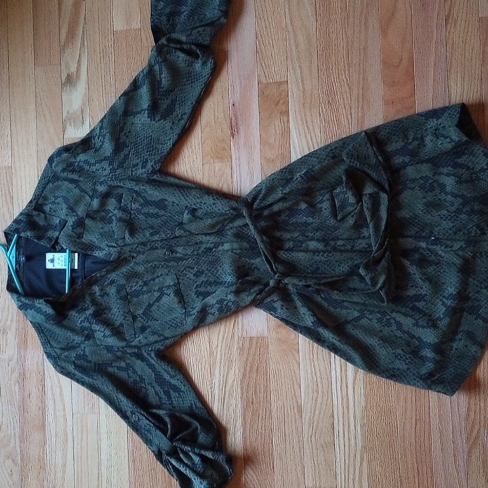 Express snake skin colored dress NWT